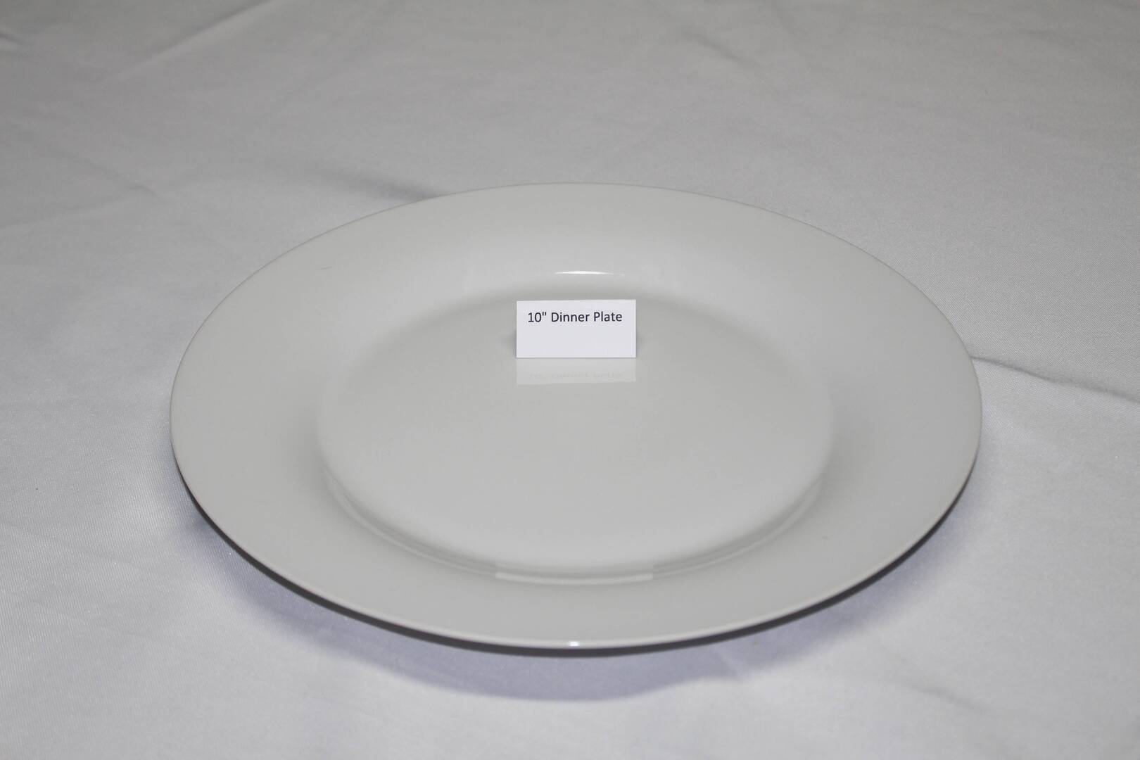 10" white plate
