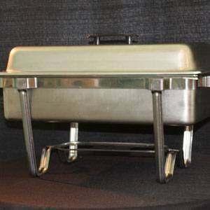 Stainless steel 8 qt chafer w/sternos