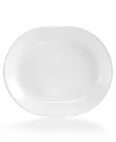 White serving platter