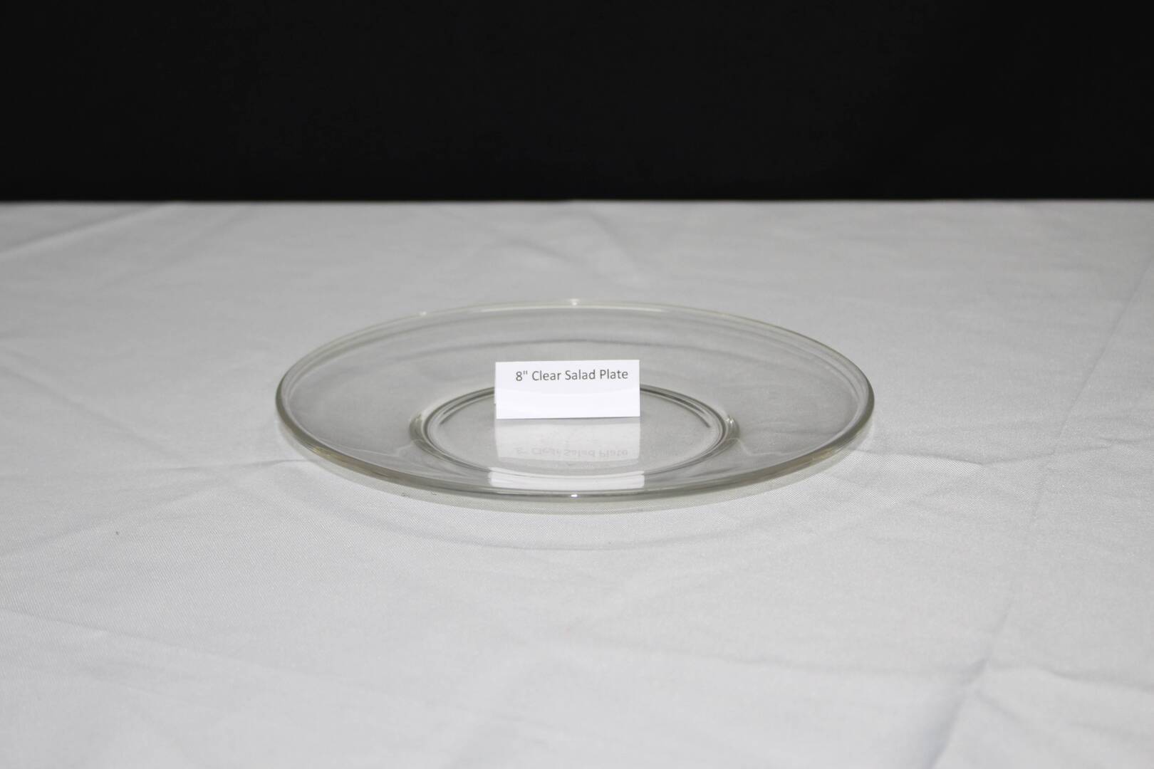 8" clear plate